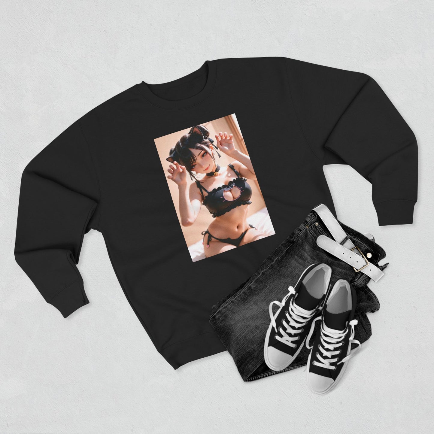 Chun Li Nyan Nyan Crewneck Sweatshirt